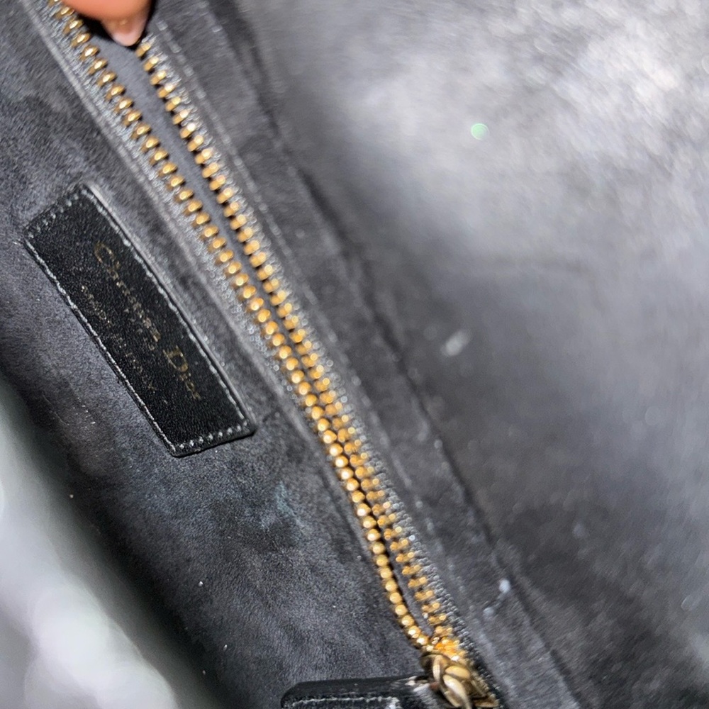 Dior Black Quilted Lady Dior Satchel with Gold Hardware - Picture 8 of 15
